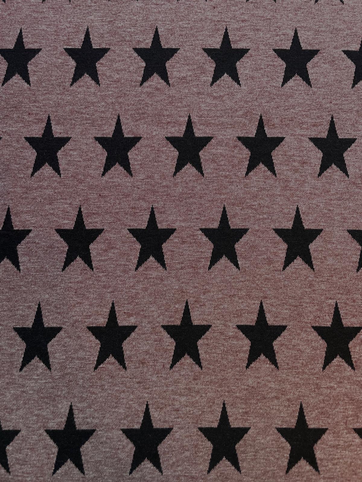 Kuscheliger Jacquard-Strick braun melange